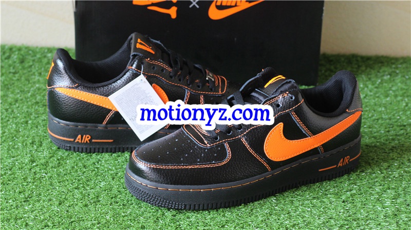 Special Field vlone X Air Force 1 Low Black Orange